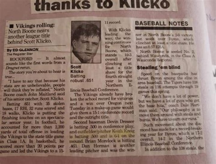 Scott Klicko Obituary And Death: Former North Boone Athlete Passes Away