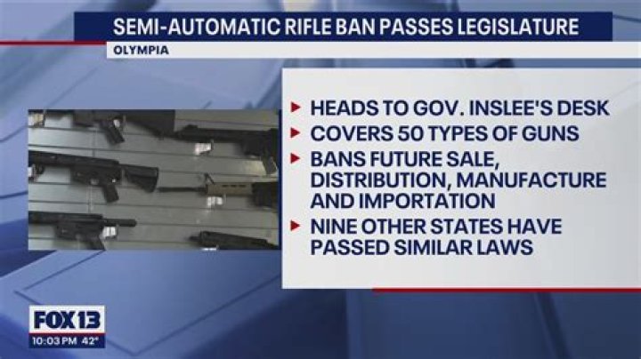 Semi-automatic rifle ban passes Washington state Legislature