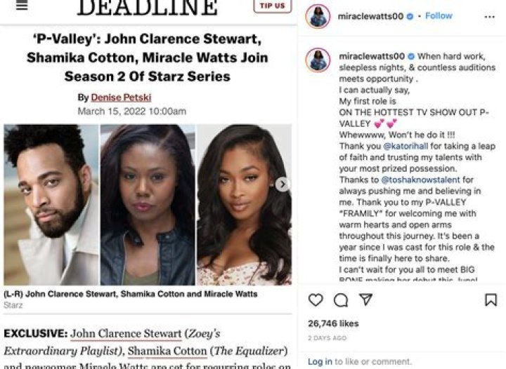 ‘She Is My Peace’: ‘Harlem’ Actor Tyler Lepley Praises Girlfriend P-Valley’ Star Miracle Watts, Says the Last Thing a Black Man Needs Is to Come Home to a War ‘After Going to War With the World’