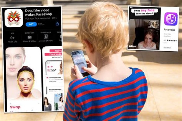 Sick sexualised 'face swap' apps being targeted at children as young as nine