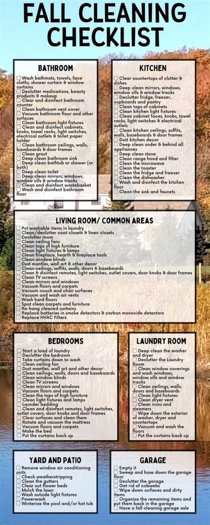South Shore Fall Bucket List