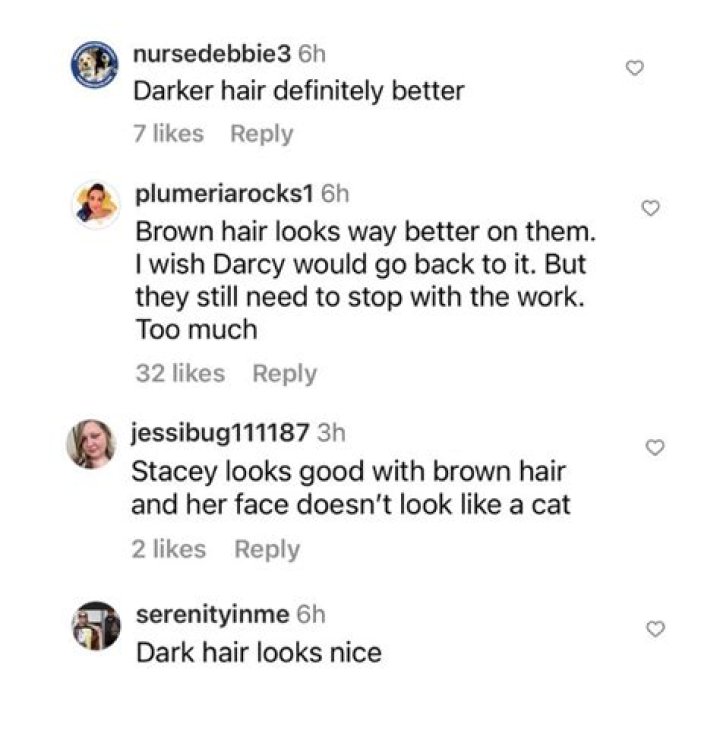 Stacey Silva no longer twinning with Darcey — Check out her brunette hair