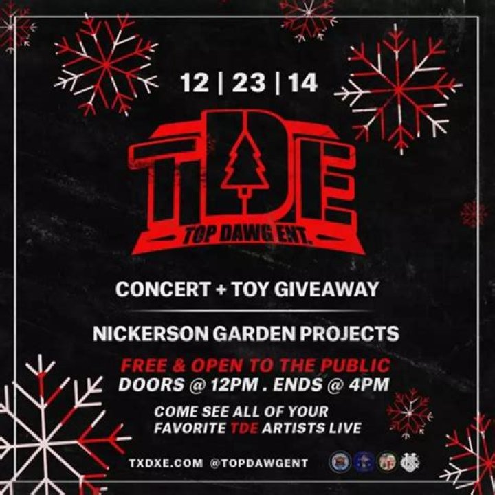 TDE Is Throwing A Free Concert Today During Their Annual Toy Drive