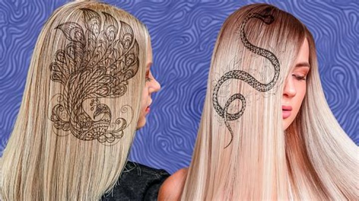 Temporary Hair Tattoos Are Trending & They're *So* Cool
