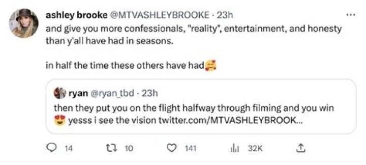 The Challenge star Ashley Mitchell reacts to Season 39 cast rumors