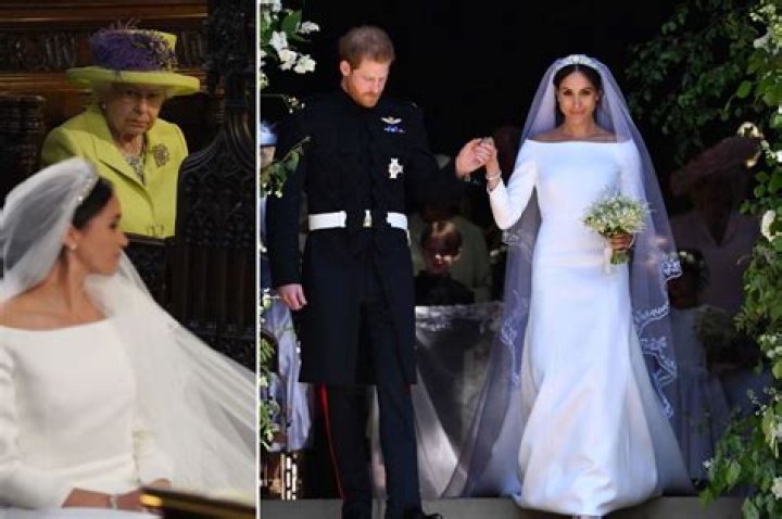 The Queen was ‘surprised’ that divorcee Meghan Markle wanted to wear a pure white wedding dress, new royal book reveals