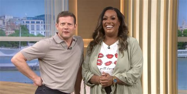 This Morning's Alison Hammond leaves Dermot O'Leary blushing with VERY cheeky gag about his bulge