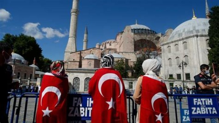 Turkey’s president formally makes Hagia Sophia a mosque
