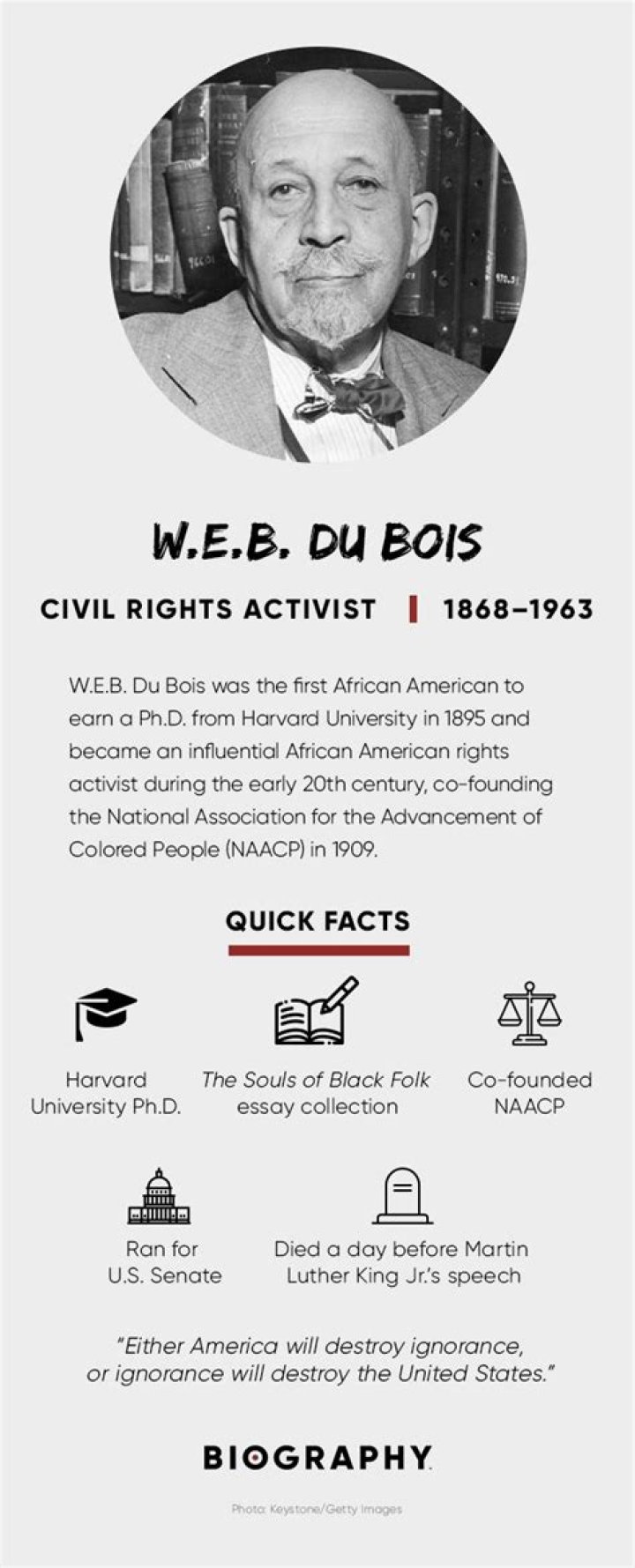 W.E.B. Du Bois - Quotes, NAACP & Facts