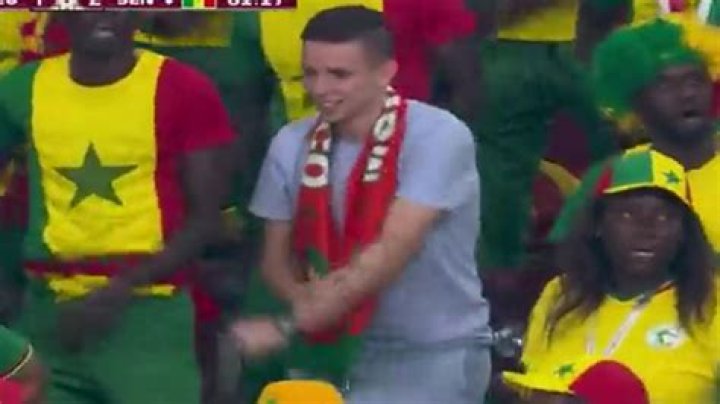 Watch Morocco fan dance with Senegal supporters in stands as they celebrate World Cup win over Ecuador