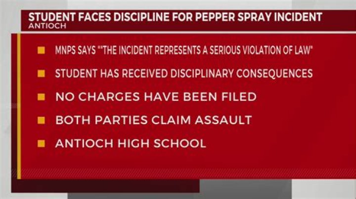 West High School site of pepper spray incident