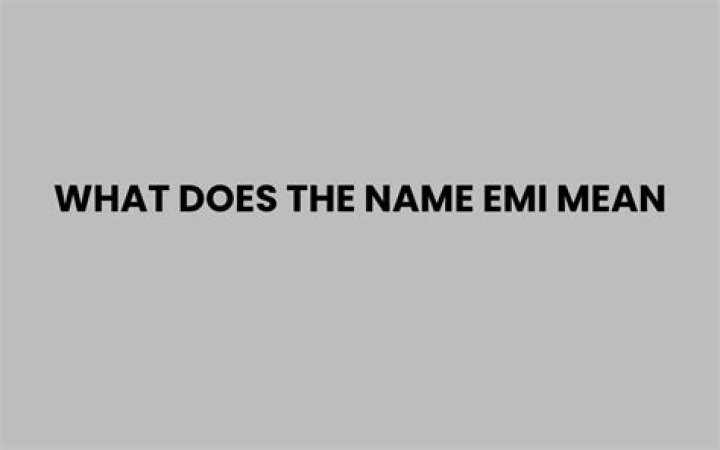 What does EMI mean please?
