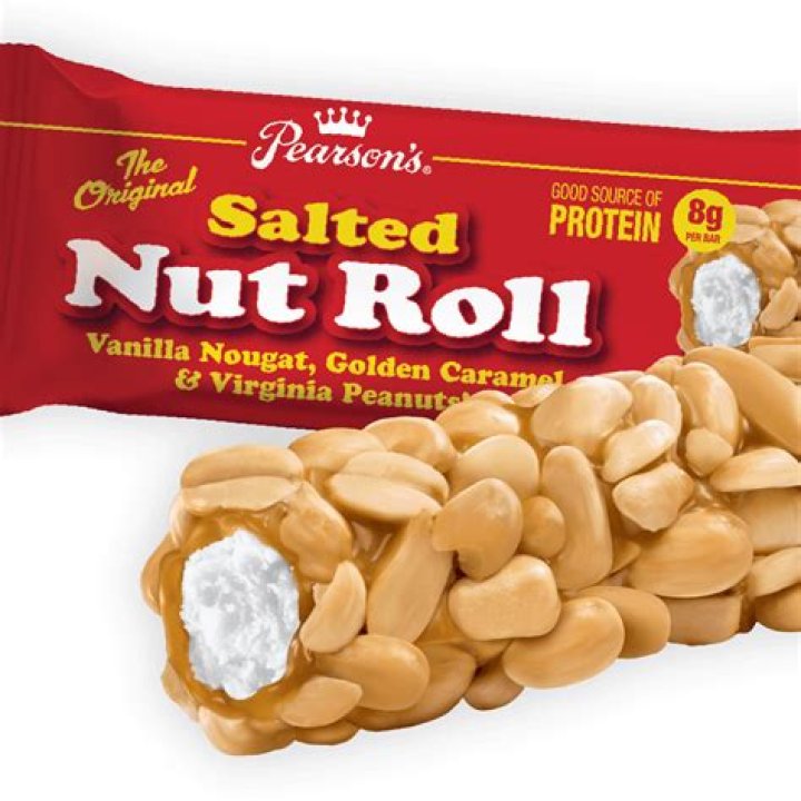 What is in the middle of a Salted Nut Roll?