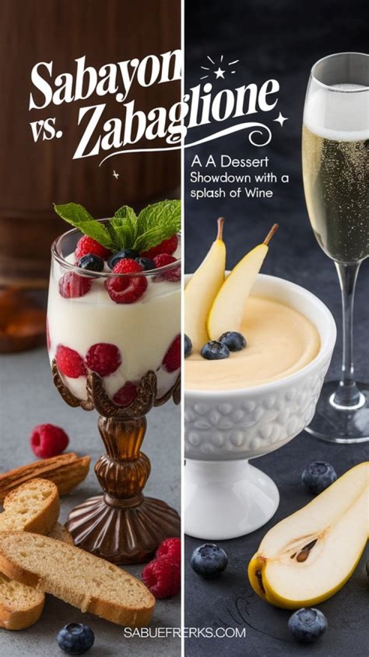 What is the difference between sabayon and zabaglione?