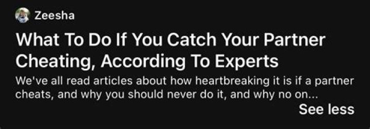 What To Do If You Catch Your Partner Cheating, According To Experts