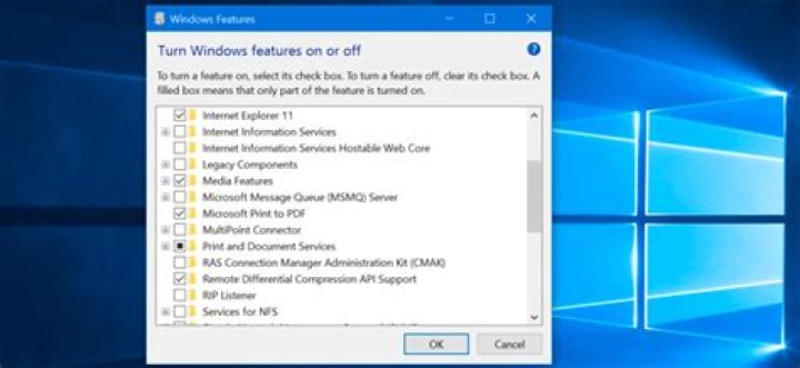 What windows 10’s “optional features” do and how to turn them on or off