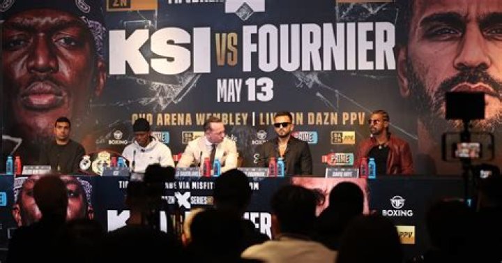 When is KSI v Fournier? UK time, date and ring walks