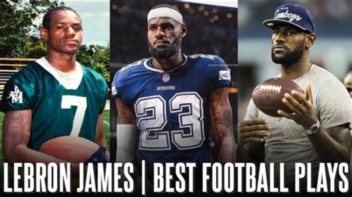 Which team does football fan LeBron James support in the NFL?
