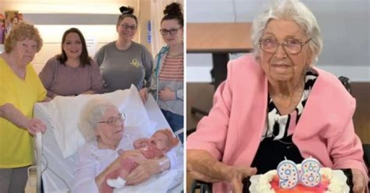 Woman Having 230 Great-Great-Grandchildren Meets Her Great-Great-Great-Grandchild for the First Time