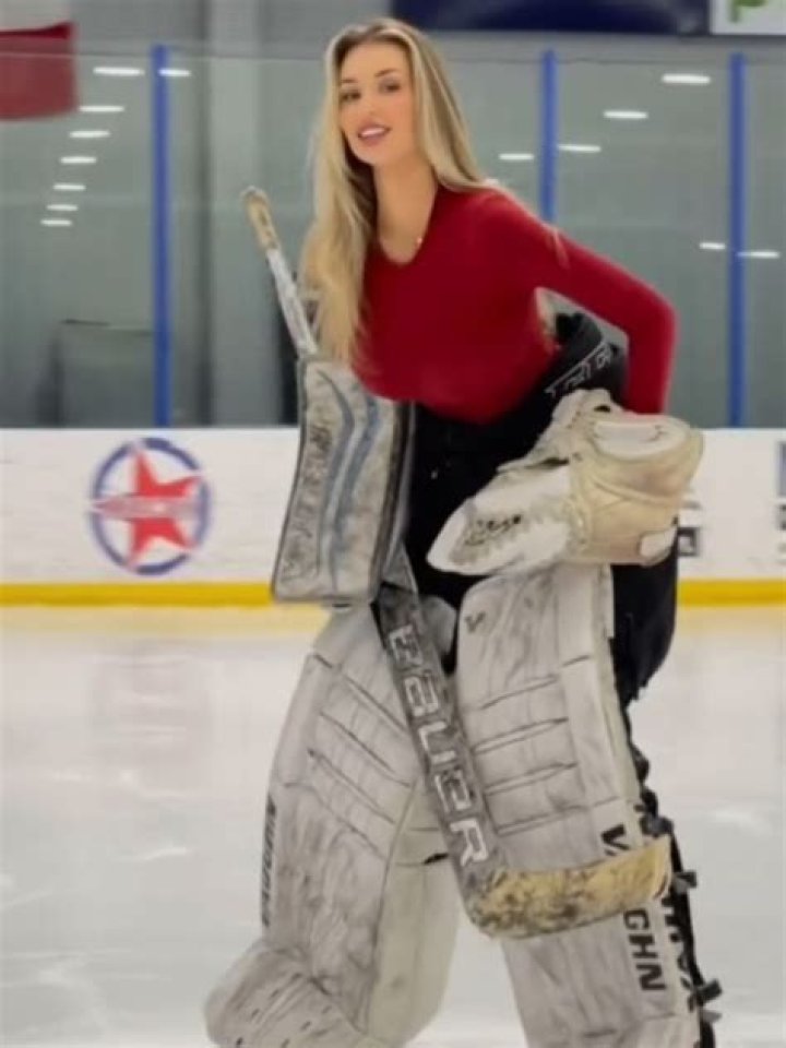 World's sexiest hockey star Mikayla Demaiter nearly bursts out of swimsuit in 'overqualified Baywatch application'