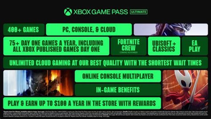 Xbox Game Pass Ultimate and PC Game Pass fall to just $1 for the first month
