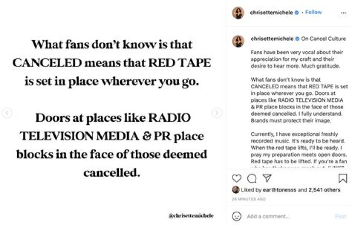 ‘You Should Be Un-Canceled’: Fans Chime In After Chrisette Michele Reposts Tweet Mentioning Her Cancellation Versus Kanye West’s Non-Cancellation