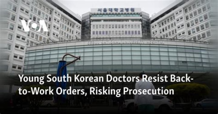 Young South Korean doctors resist back-to-work orders, risking prosecution