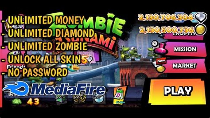 Zombie Tsunami MOD APK (Menu, Unlimited money/Max level, unlocked) 4.5.123